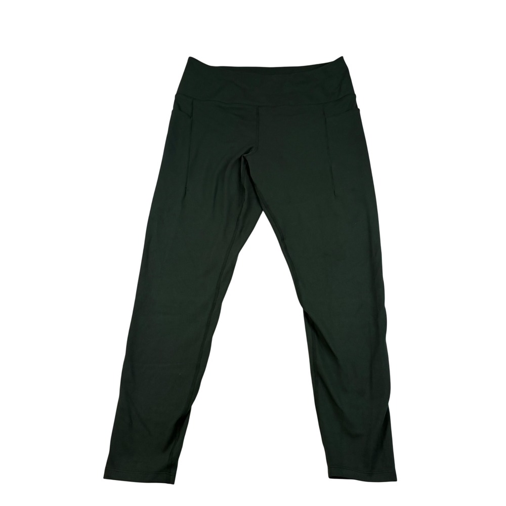 Danskin Forest Green High Rise 7/8 Leggings Style 4560 Size Large Womens Active